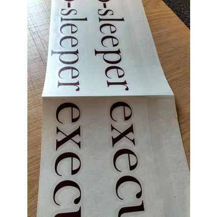 6 Auto-Sleeper Executive set in script Camper motorhome graphics stickers decals