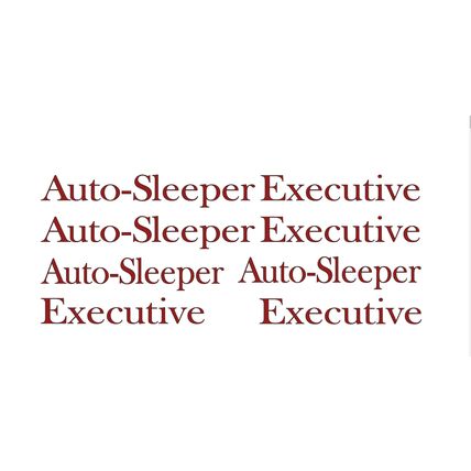 6 Auto-Sleeper Executive set in Bask Camper motorhome graphics stickers decals