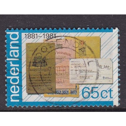 Netherlands 1981 Savings Bank Books 65c Fine Used SG 1359 Roosendaal cancel VGC
