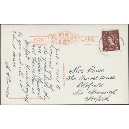Wiveliscombe from Manor Farm, Somerset, 1956 - RA Series RP Postcard