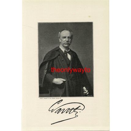 Charles Santley, Baritone Opera Singer, Book Illustration (Print), 1895
