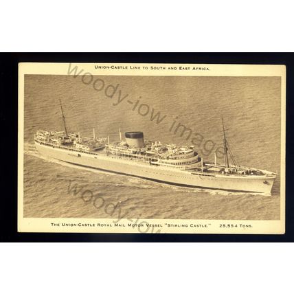 LS3094 - Union Castle Liner - Stirling Castle - postcard