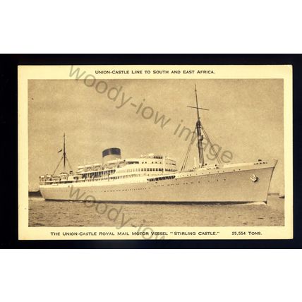 LS3091 - Union Castle Liner - Stirling Castle - postcard