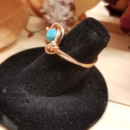 Handmade Wire Wrapped Jasper Ring