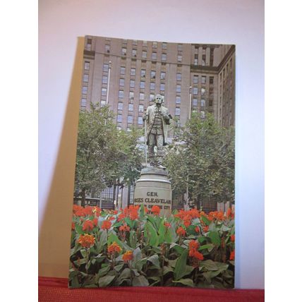 GENERAL MOSES STATUE, CLEVELAND, OHIO, USA used vintage postcard =