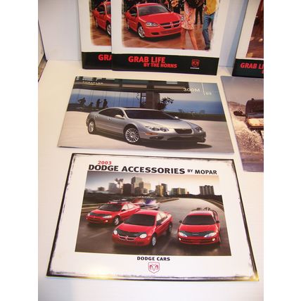 2003 DODGE TRUCKS RAM CARS CHRYSLER 300M JEEP ACCESSORIES SALES BROCHURES (7)