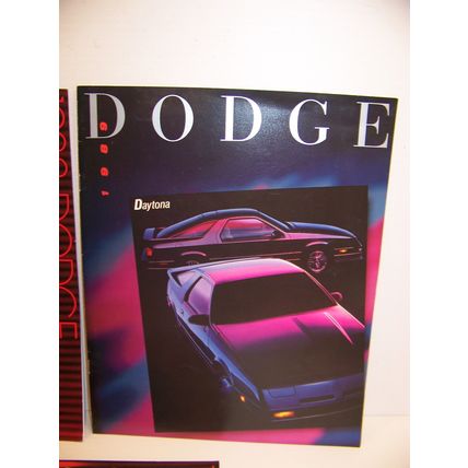 1988 DODGE SHADOW & 1988 1989 DAYTONA SALES BROCHURES (3)