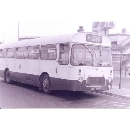 Black & White Photograph of Portsmouth Corporation Transport - GTP 164F