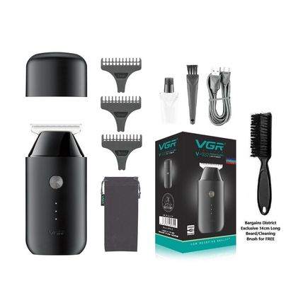 VGR Mini Hair Clipper Professional Zero Gap Cordless Beard Trimmer Rechargeable