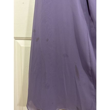 David's Bridal Lavender Bridesmaid, Prom, Homecoming Dress Sequin Straps Stained