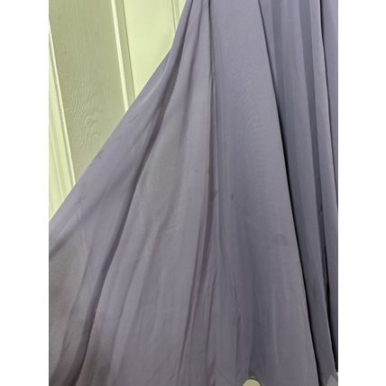David's Bridal Lavender Bridesmaid, Prom, Homecoming Dress Sequin Straps Stained