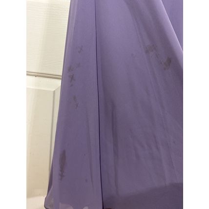David's Bridal Lavender Bridesmaid, Prom, Homecoming Dress Sequin Straps Stained