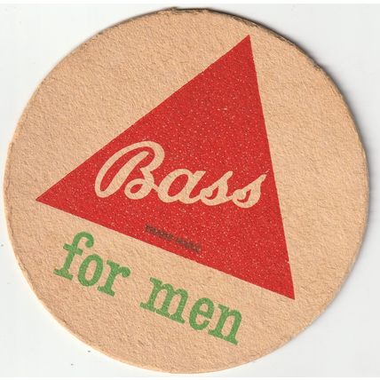 BEER MAT - BASS BREWERY - BASS FOR MEN - (Cat No 042) - (1958)