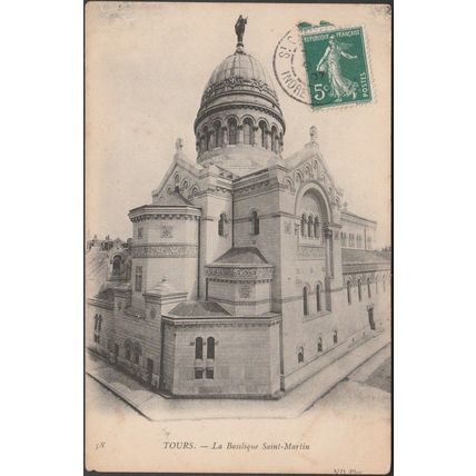 La Basilique Saint-Martin, Tours, 1907 - Neurdein CPA ND58