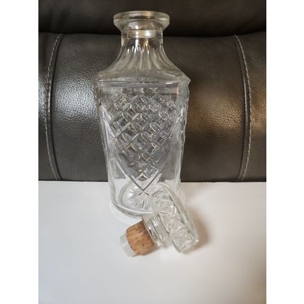 Drambuie Cut glass Vintage decanter No stopper 8”