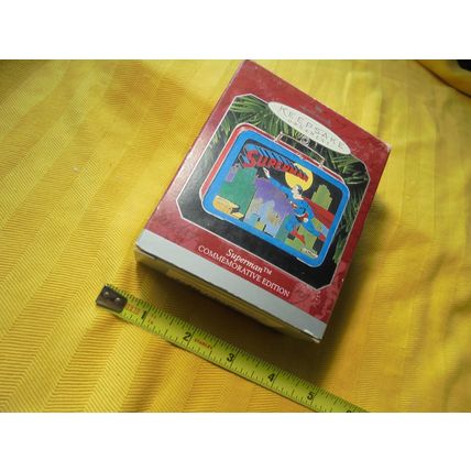 HALLMARK SUPERMAN Mini-Lunchbox Ornament!! Mint in Box!! $18.00 Shipped!!