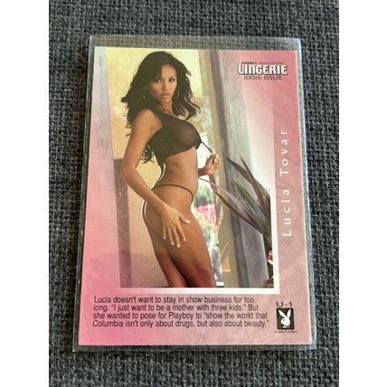 Playboy's Lingerie 100th Issue Unpublished Single Chase Card U-1
