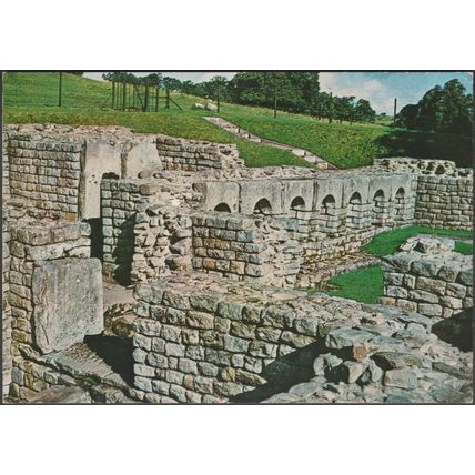 The Bath House, Chesters Roman Fort, Northumberland, c.1960s - MOPBW Postcard