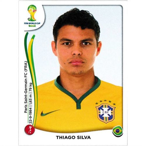 2014 Panini World Cup Soccer Stickers - #35 - Thiago Silva