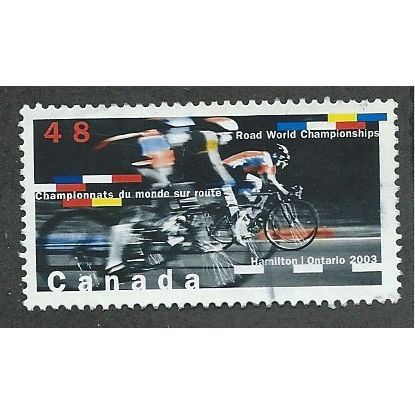 CAN 2003 48c 'ROAD WORLD CHAMPIONSHIPS' FINE USED (EBID49-147)