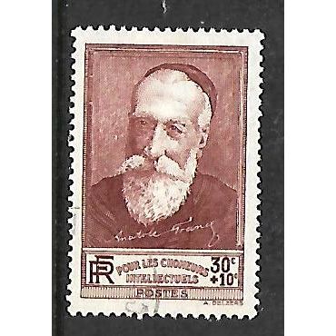 FRANCE 1938 30c + 10c RED ANATOLE FRANCE RELIEF FUND SG 602 FINE USED#