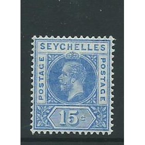seychelles stamp sg87 sg 87 watermark mult crown hm