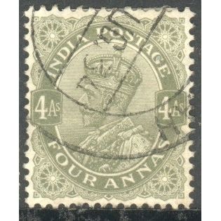 India 1928 - KGV 4a olive - used 5