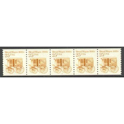 2136 25c Bread Wagon Fine MNH Dry Gum PNC 2/5 R0997