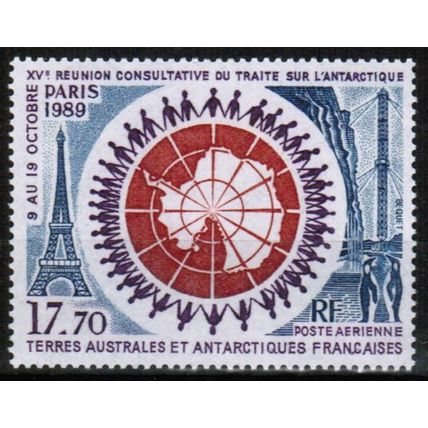 1989 FSAT / TAAF - Antarctic Conference 17.70 Fr - Sc# C108 Mint NH