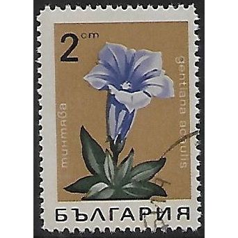 Mi 1792: 2 st. multicoloured Wild Flowers: Stemless Gentian (Gentiana clusii)