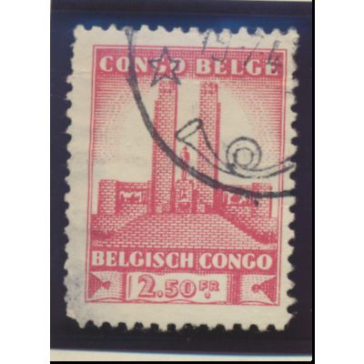 Belgian Congo Stamps Scott #175 And 180, Used