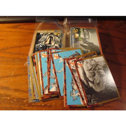 1993 Topps, 88-Card Set, w/11-card Sticker Set, JURASSIC PARK, +2-Holos, #2 & 3