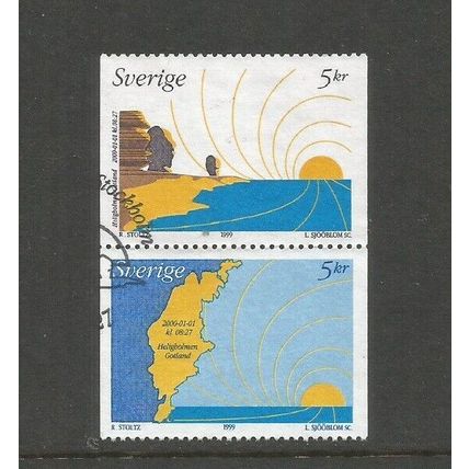 Sweden 1999 Dawning Of New Millennium Used Pair SG 2074a