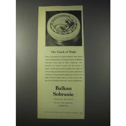 1959 Balkan Sobranie Smoking Mixture Tobacco Ad