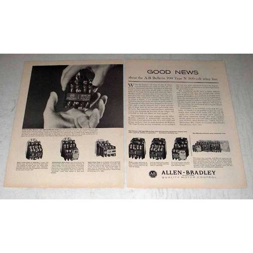 1964 Allen-Bradley Bulletin 700 Type N Relay Line Ad