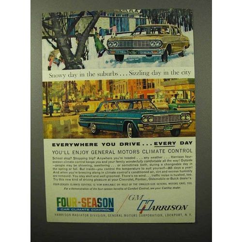 1964 GM Harrison Climate Control Ad - Snowy Day