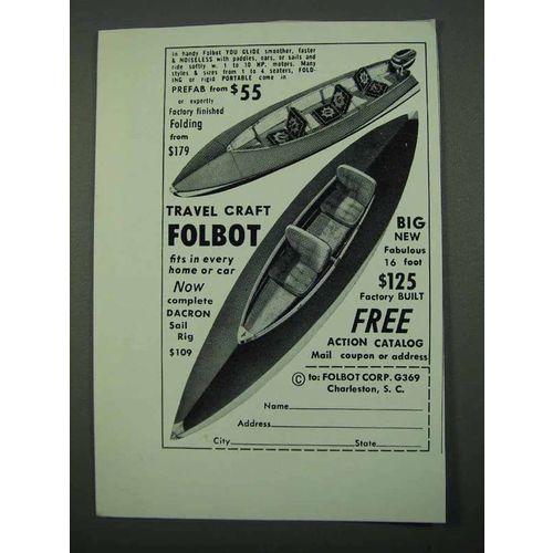1969 Folbot Travel Craft Boat Ad