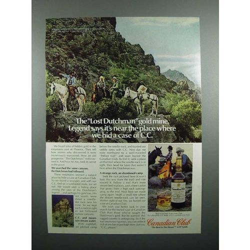 1978 Canadian Club Whisky Ad - Lost Dutchman Gold Mine
