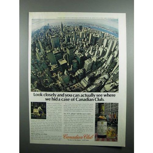 1978 Canadian Club Whisky Ad - New York City