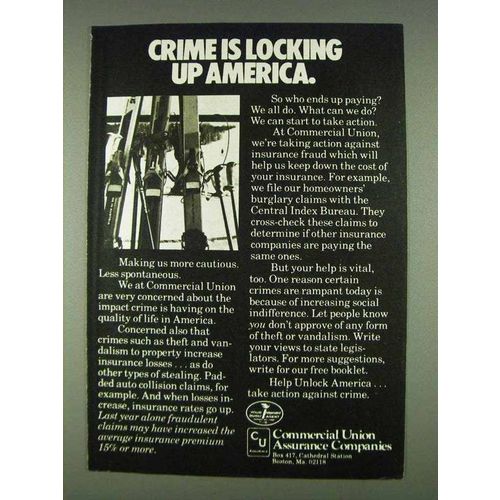 1978 Commercial Union Assurance Companies Ad