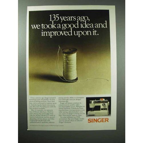 1986 Singer Sewing Machine Ad - Improved Upon It