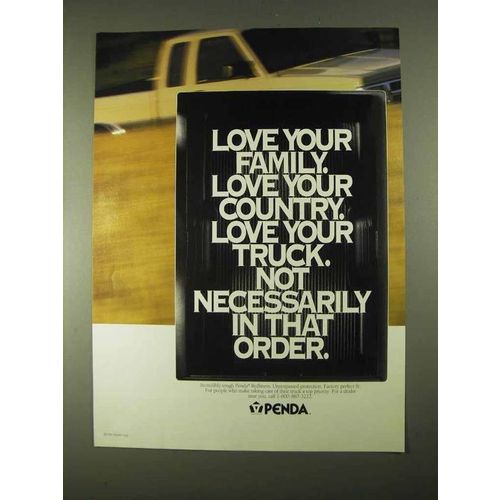 1994 Penda Bedliner Ad - Love Your Family
