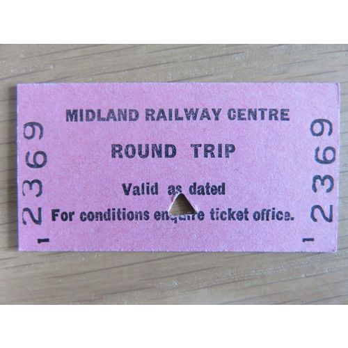Midland Railway Centre Pink Ticket 1983