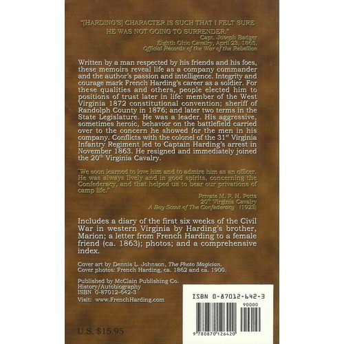 French Harding: Civil War Memoirs edited by Victor L. Thacker ( McClain | 2002 )