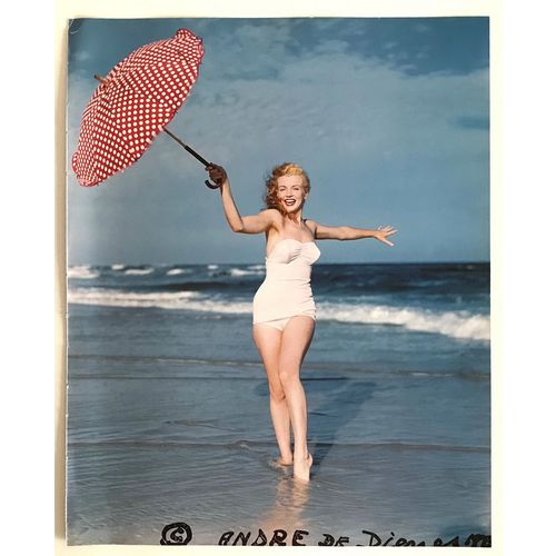Marilyn Monroe vintage Sexy Beach Umbrella pinup print poster Playboy Wall Art c