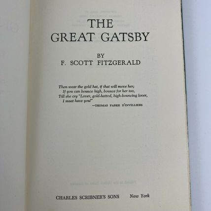 F Scott Fitzgerald Titles Hardcover Charles Scribner Publishing Vintage Classic