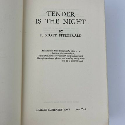 F Scott Fitzgerald Titles Hardcover Charles Scribner Publishing Vintage Classic