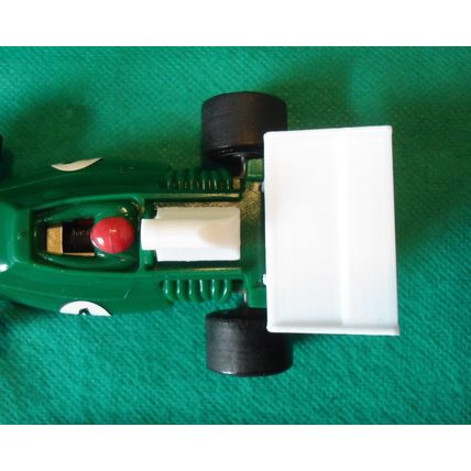 Rear Wing Spoiler & Airbox Pod For Vintage 1970s Scalextric Yardley BRM P160 F1