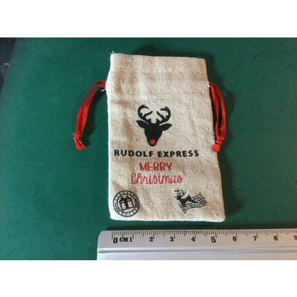Christmas Sack with Rudolph 1:12th Dolls House Miniature