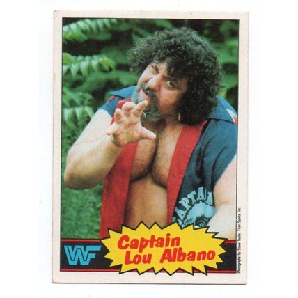 Wrestling 1986 Scanlens WWF Titan Sports- 3 Captain Lou Albano